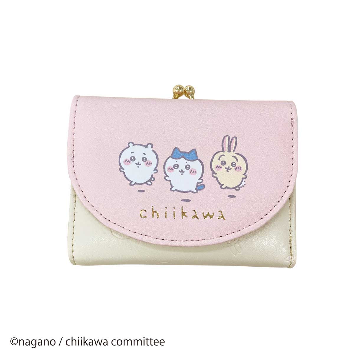 吉伊卡哇 印花口金錢包（粉紅色） ちいかわ プリント口金財布（ピンク）