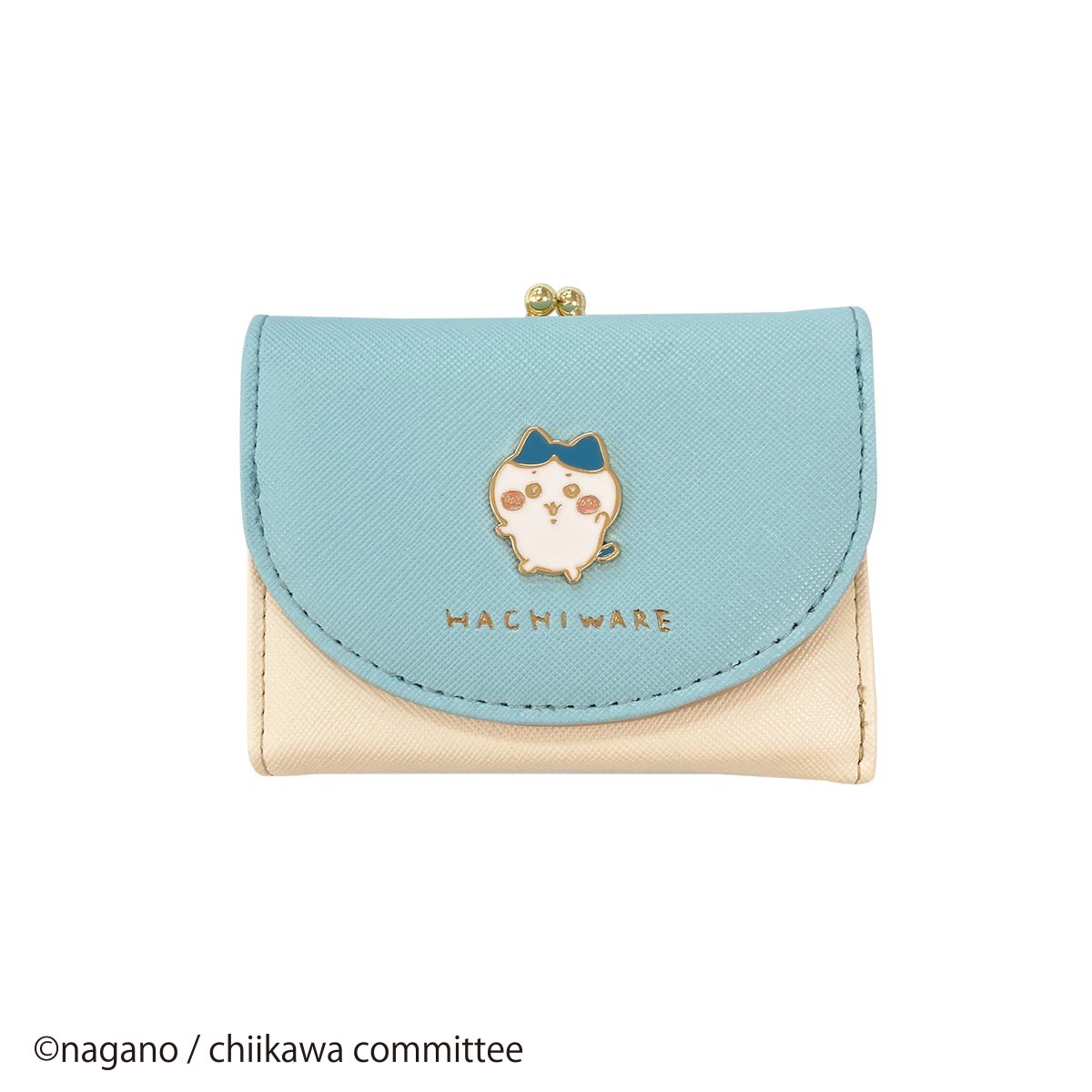 吉伊卡哇 徽章口金錢包（小八貓） ちいかわ バッジ口金財布（ハチワレ）