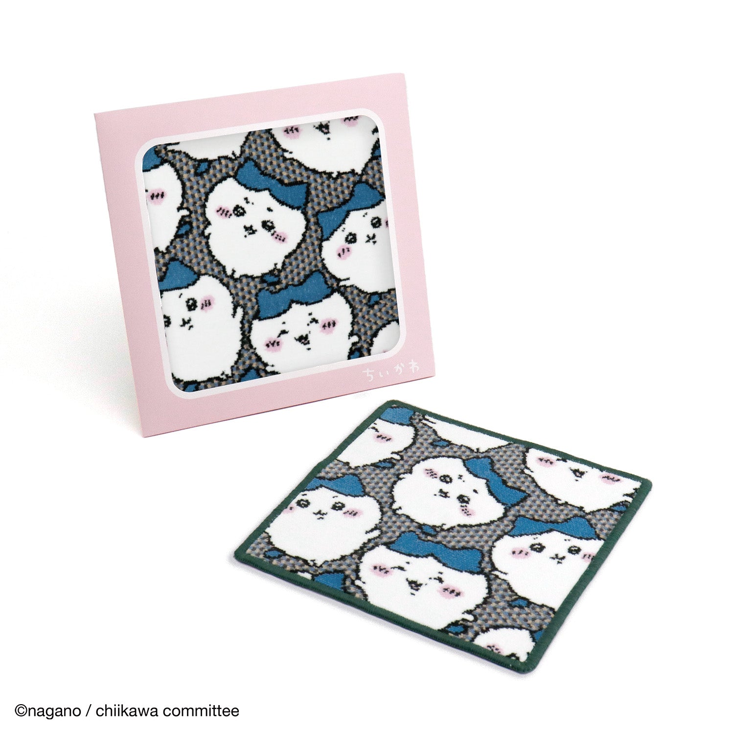 吉伊卡哇 絨毛織毛巾巾（小八貓滿滿 藍色） ちいかわ シェニール織タオルハンカチ（ハチワレいっぱい ブルー）