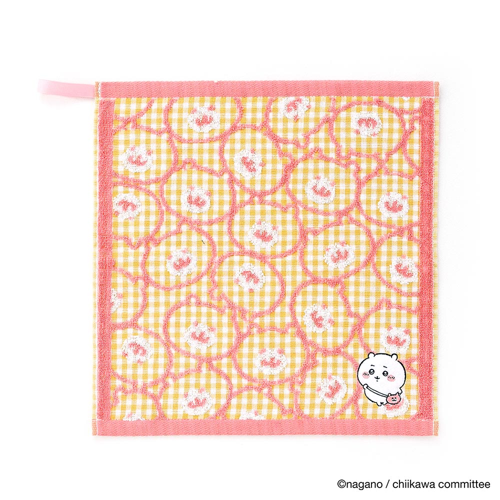 吉伊卡哇 洗臉巾（小包包 黃色） ちいかわ ウォッシュタオル（ポシェット イエロー）