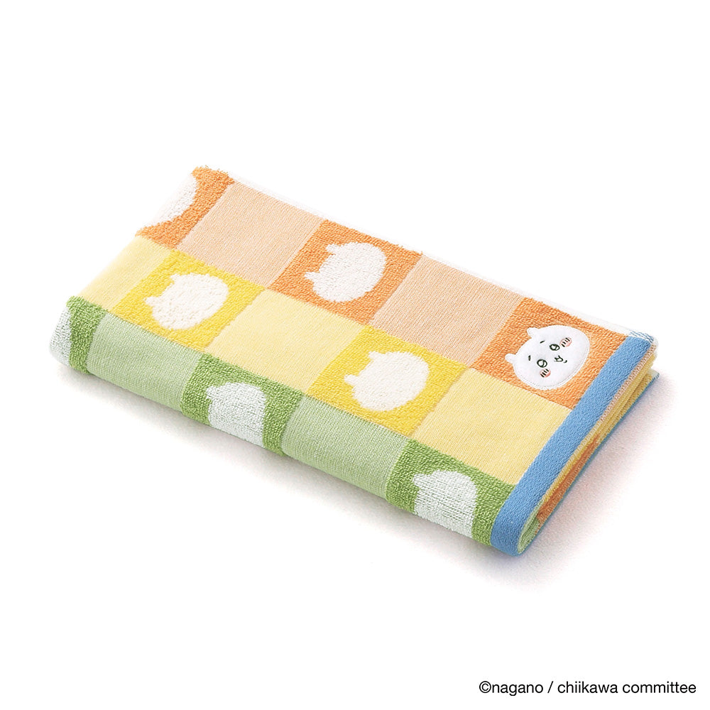 吉伊卡哇 小浴巾（圖案橙色） ちいかわ スモールバスタオル（パターン オレンジ）