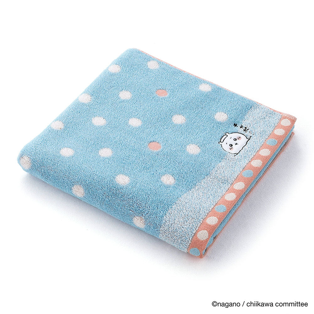 吉伊卡哇 浴巾（藍色浴室） ちいかわ バスタオル（お風呂 ブルー）