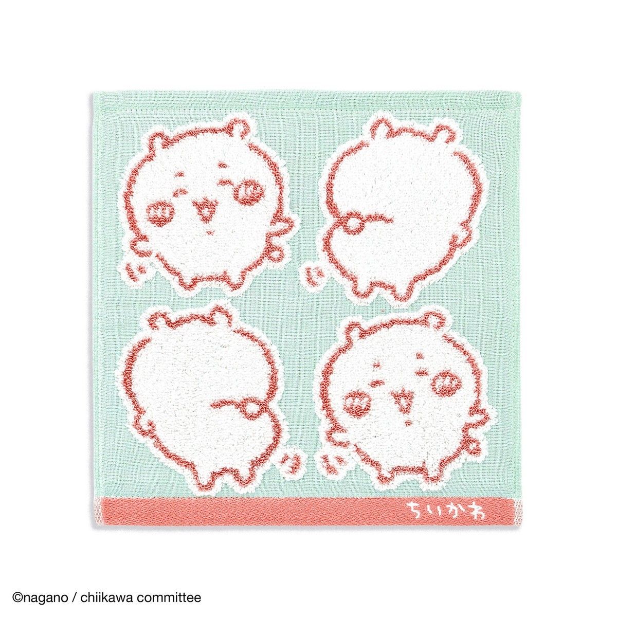 吉伊卡哇 毛巾手帕（黃色 綠色） ちいかわ タオルハンカチ（イエ― グリーン）