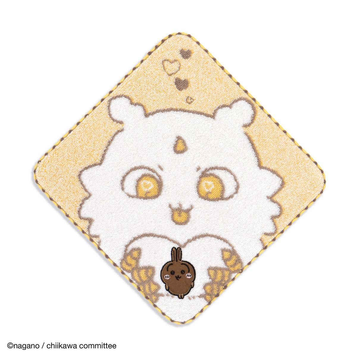 吉伊卡哇 毛巾手帕（凝固了 黃） ちいかわ タオルハンカチ（かたまってるよ イエロー）