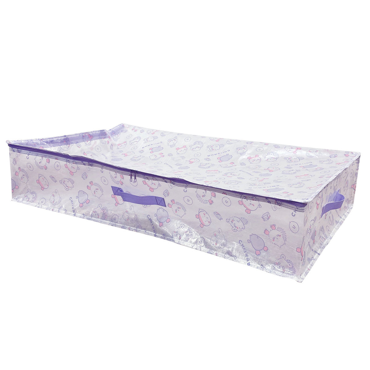 吉伊卡哇 寬型收納盒 紫色 ちいかわ ストレージワイドボックス パープル