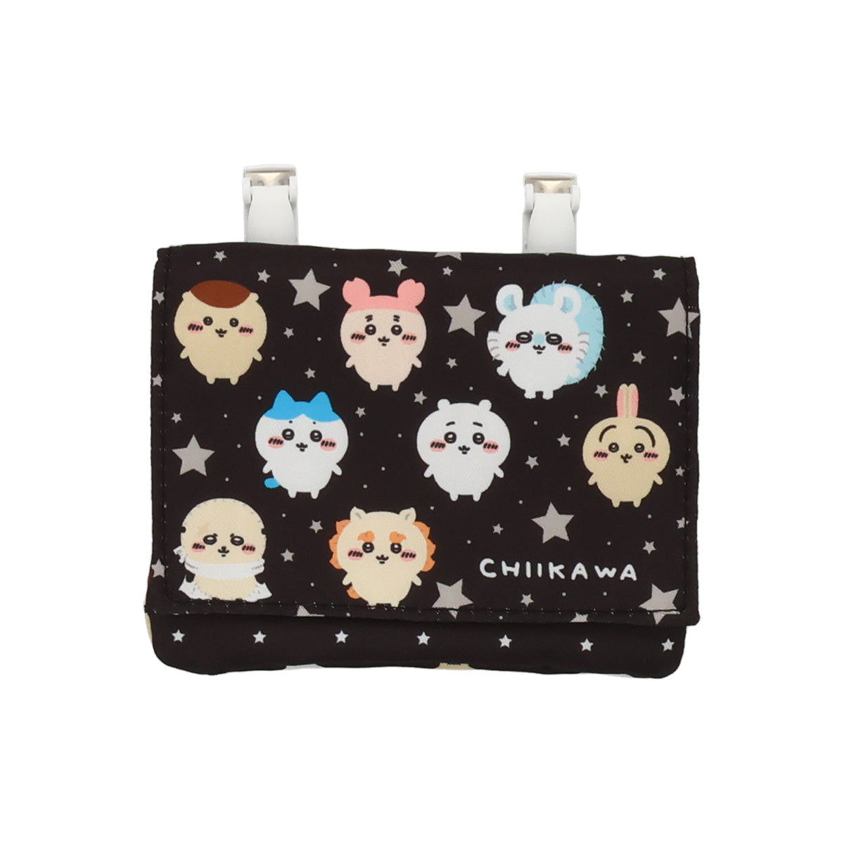 吉伊卡哇 附肩帶多功能口袋 BK ちいかわ ショルダー付マルチポケット BK