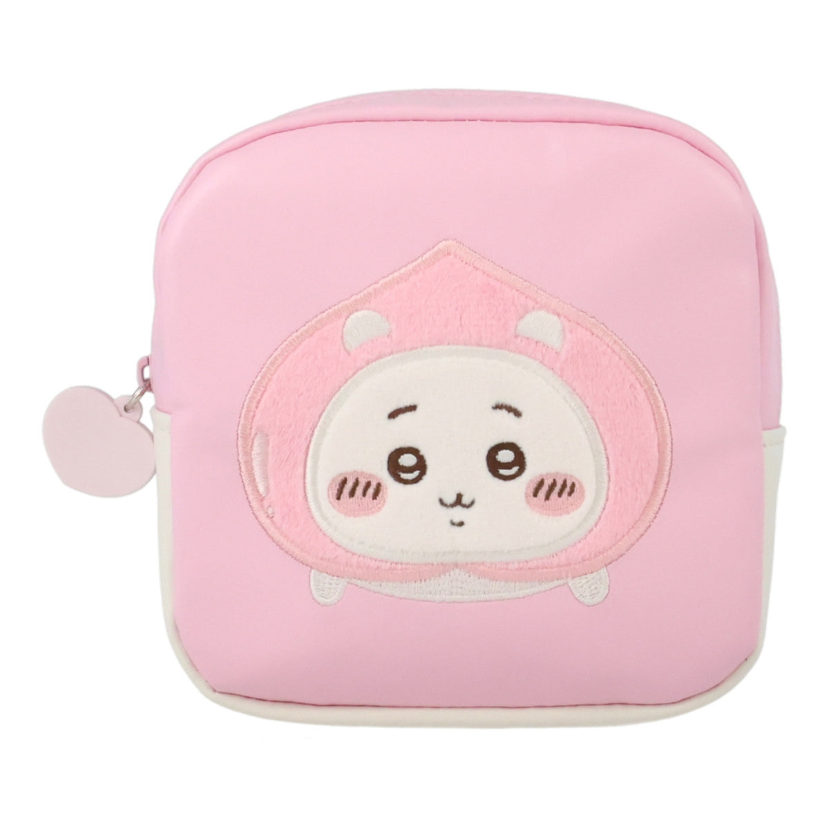 吉伊卡哇 方形收納袋 (桃色 吉伊卡哇) ちいかわ スクエアポーチ（ピーチちいかわ）