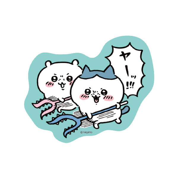 吉伊卡哇 人物貼紙（呀～） ちいかわ キャラステ（ヤーッ）