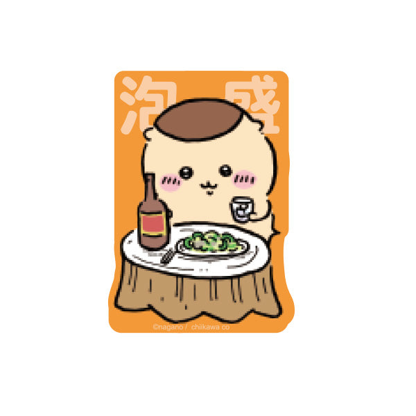 吉伊卡哇 人物貼紙（栗子饅頭泡盛） ちいかわ キャラステ（くりまんじゅう泡盛）