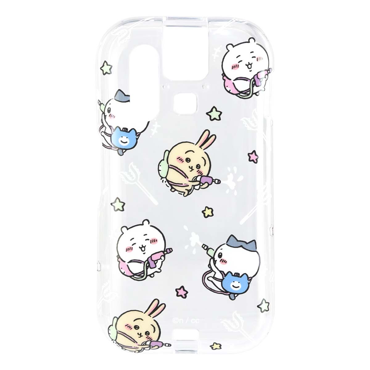 吉伊卡哇 au mamorino6適用軟質手機殼（水槍） ちいかわ au mamorino6対応 ソフトケース（みずでっぽう）