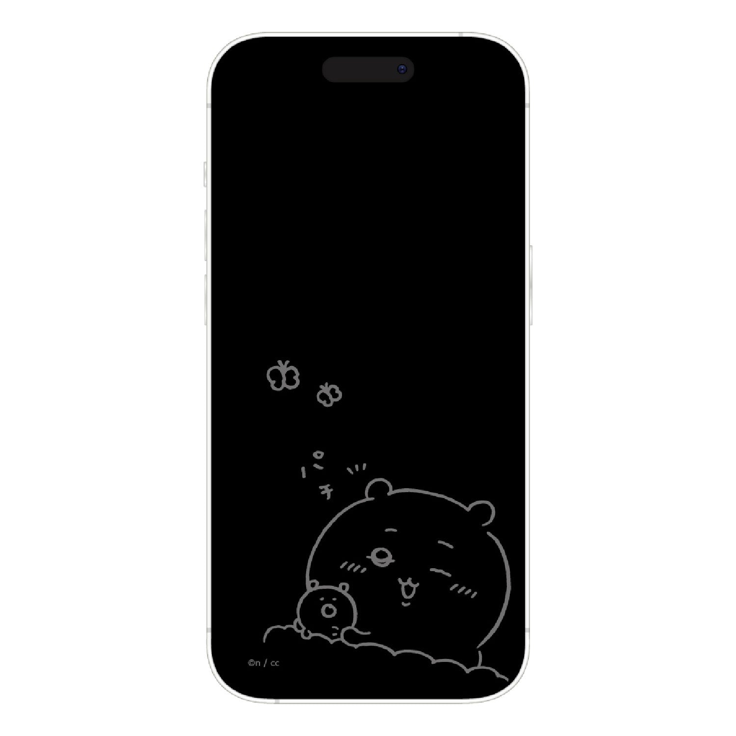 吉伊卡哇 iPhone 15/15Pro/14/14Pro/13/13Pro 專用玻璃螢幕保護裝置貼（吉伊卡哇） ちいかわ iPhone 15/15Pro/14/14Pro/13/13Pro対応 ガラススクリーンプロテクター（ちいかわ）