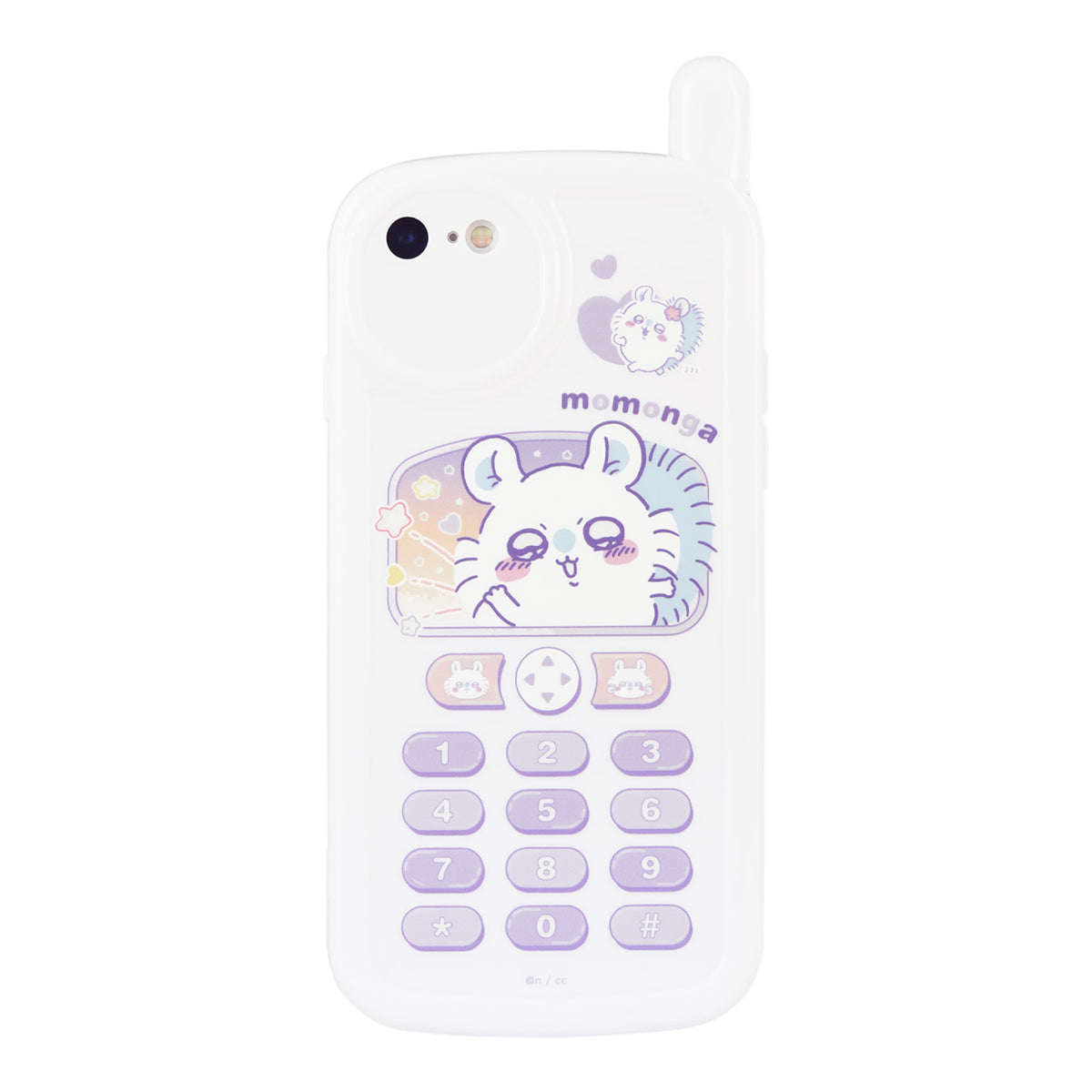 吉伊卡哇 iPhone 相容 復古翻蓋手機風格手機殼（莫莫加） ちいかわ iPhone対応 レトロガラケー風ケース（モモンガ）