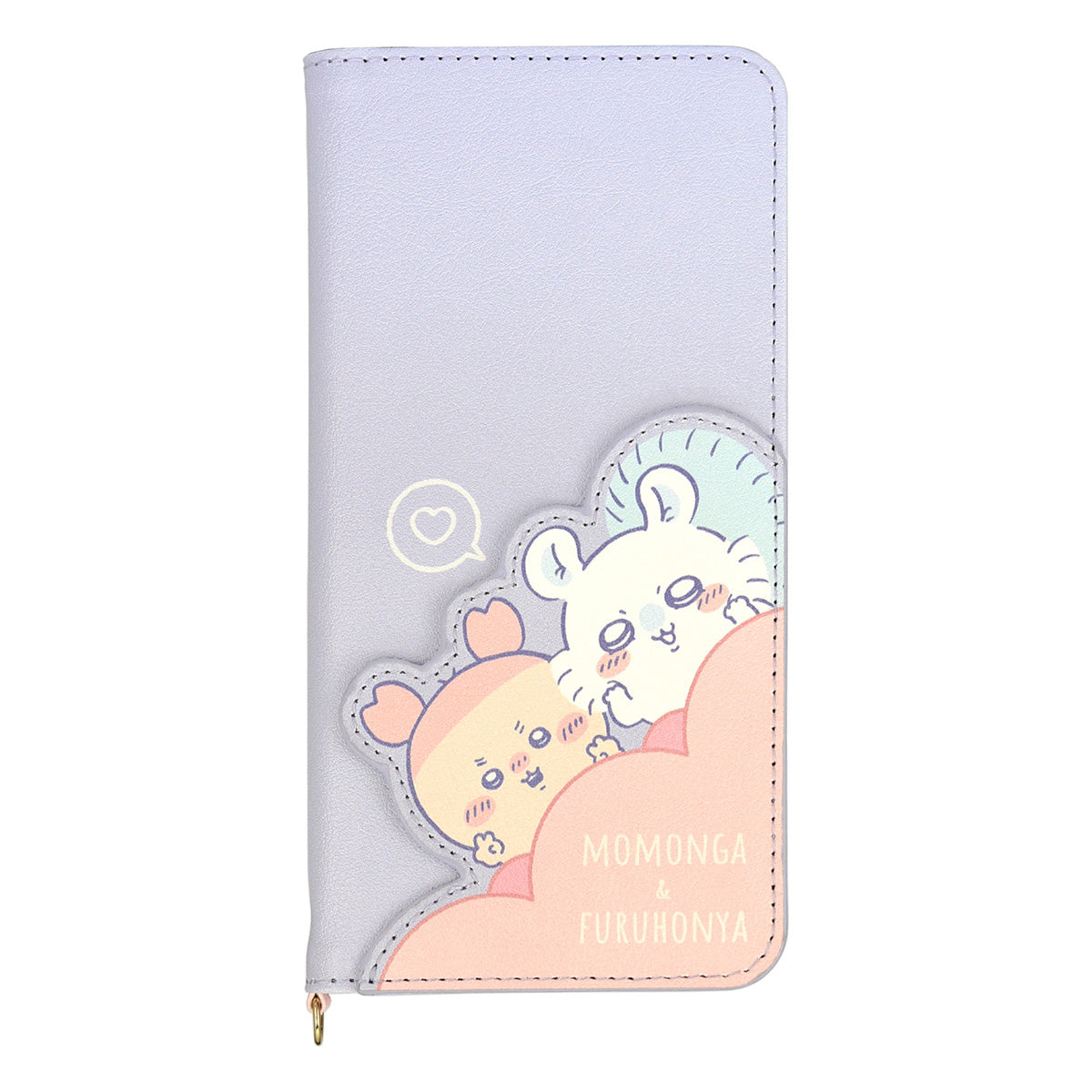 吉伊卡哇 造型多功能翻蓋大尺寸（L）（莫莫加＆螃蟹） ちいかわ ダイカットマルチフリップカバー L（モモンガ＆古本屋）