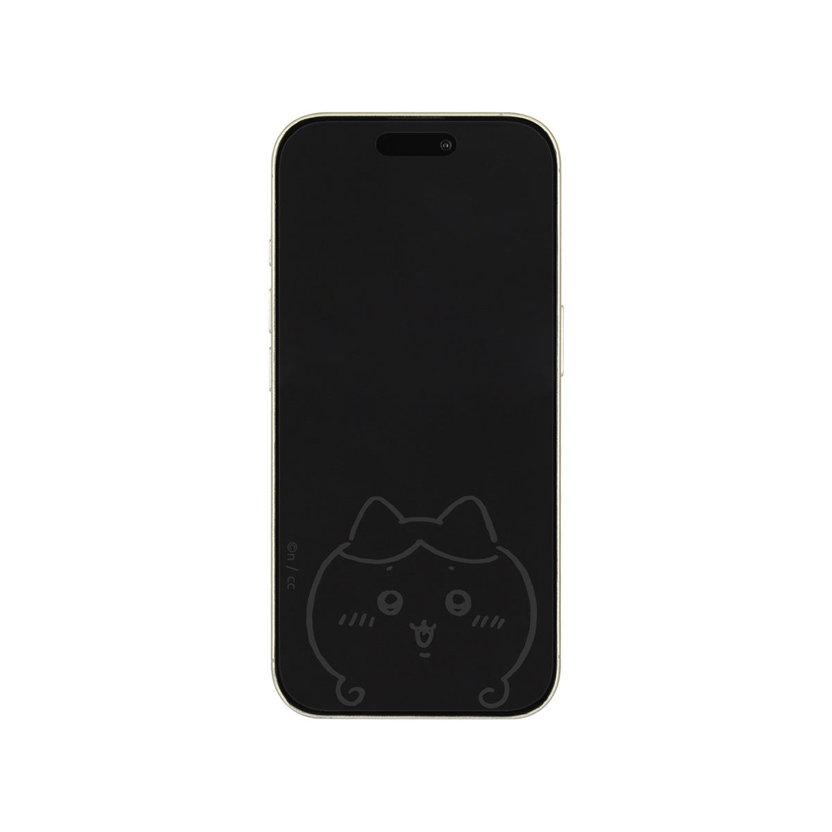 吉伊卡哇 iPhone16/15/15Pro/14/14Pro/13/13Pro玻璃螢幕保護裝置貼（小八貓） ちいかわ iPhone 16/15/15Pro/14/14Pro/13/13Pro対応 ガラススクリーンプロテクター（ハチワレ）