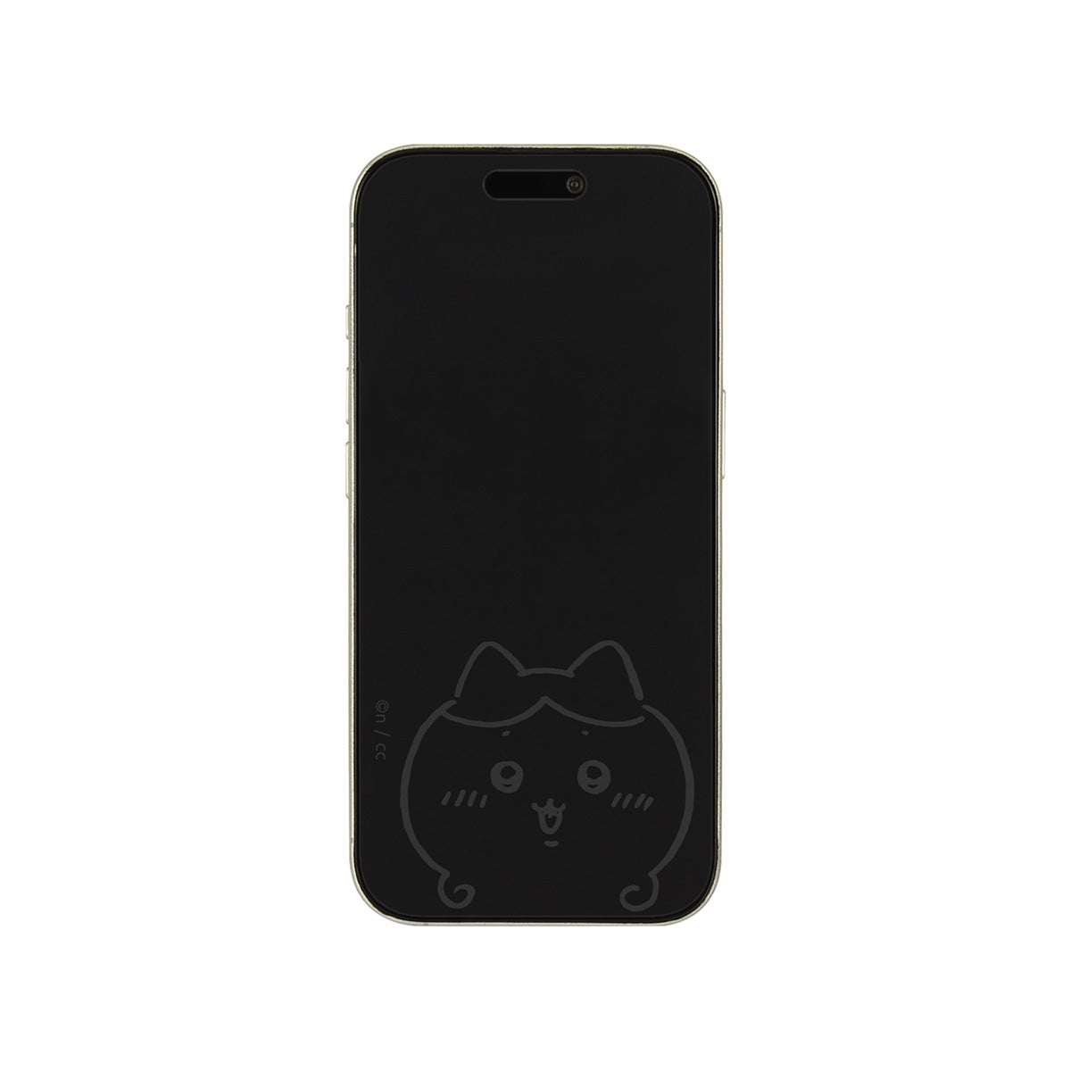 吉伊卡哇 iPhone16Pro玻璃螢幕保護裝置貼（小八貓） ちいかわ iPhone 16Pro対応 ガラススクリーンプロテクター（ハチワレ）
