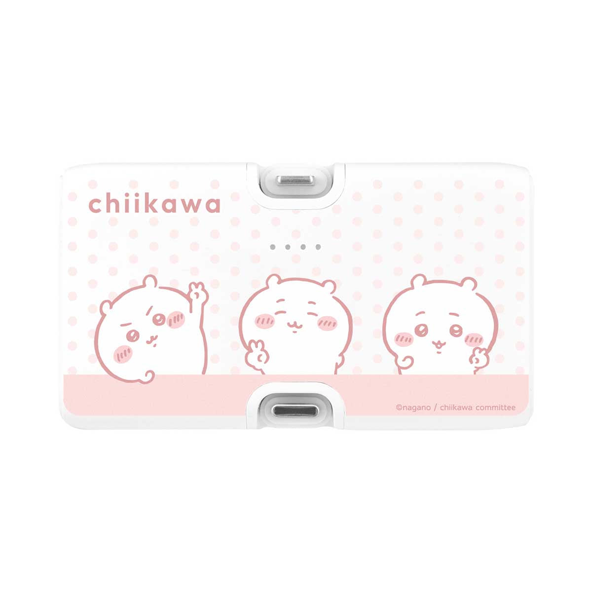 吉伊卡哇 帶Lightning/Type-C接口的鋰離子充電器 (吉伊卡哇) ちいかわ Lightning/Type-Cコネクタ付き リチウムイオン充電器（ちいかわ）