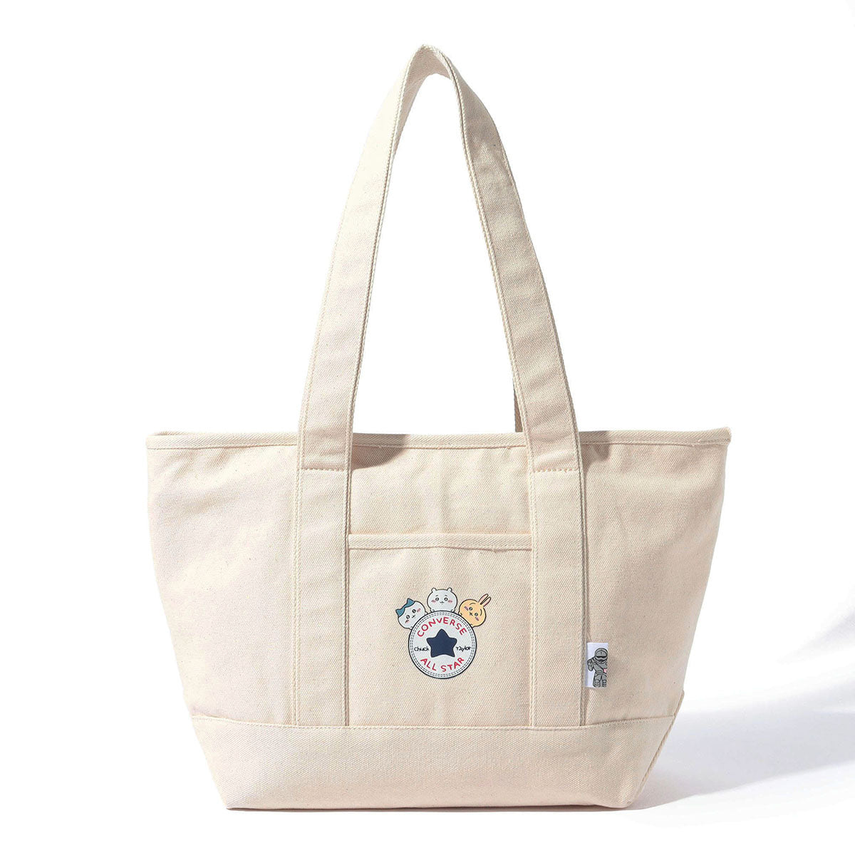 吉伊卡哇×Converse 中號帆布手提袋（象牙白） ちいかわ×コンバース キャンバストートバッグM（オフホワイト）