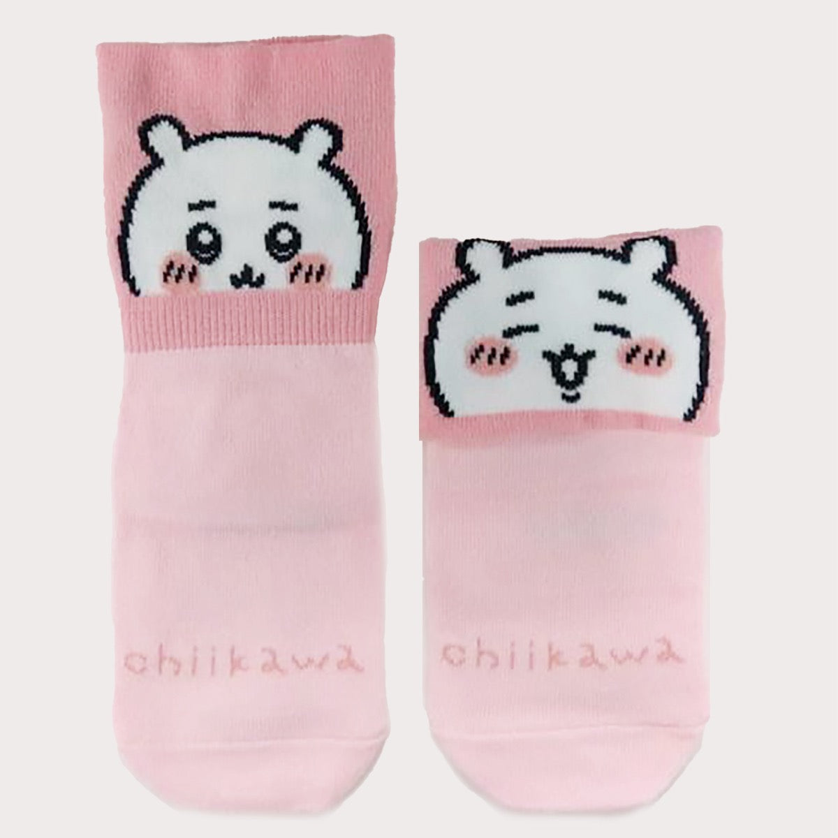 吉伊卡哇 翻折中筒襪（吉伊卡哇）兒童用 ちいかわ くるっとクルーソックス（ちいかわ） キッズ用