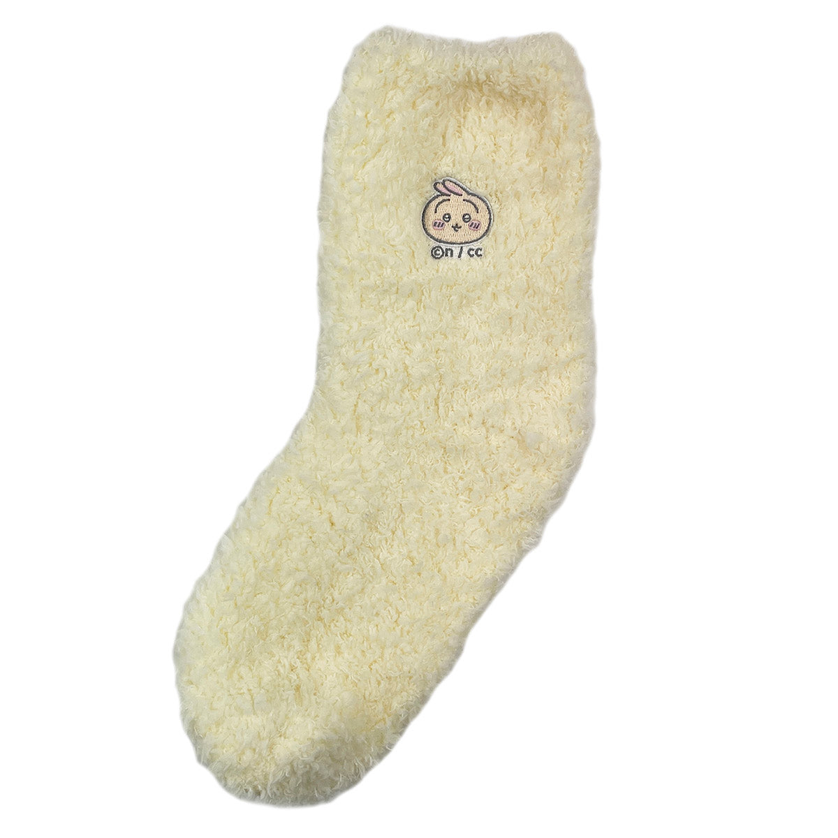 吉伊卡哇 毛茸茸的圓領襪（兔兔） 女款 ちいかわ もこもこクルーソックス（うさぎ） レディース用