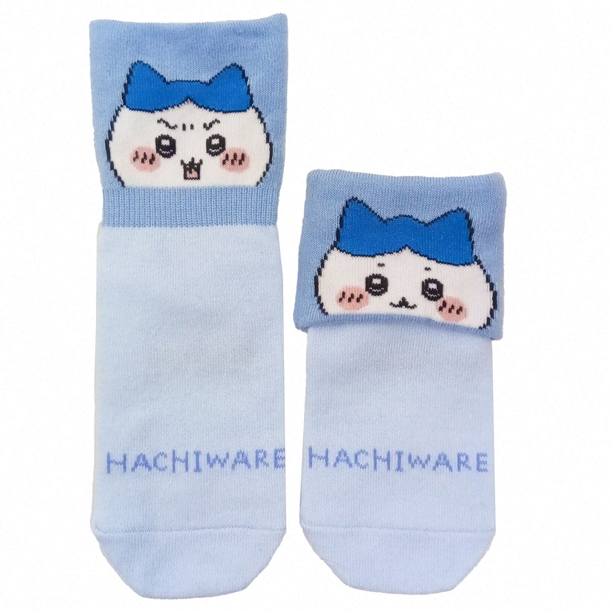 吉伊卡哇 小圓襪（小八貓）兒童用 ちいかわ くるっとクルーソックス（ハチワレ） キッズ用