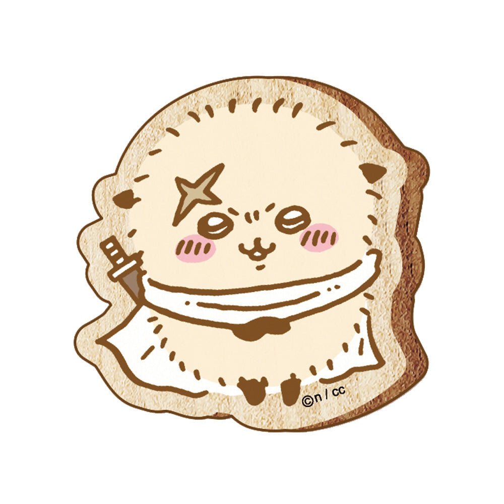 吉伊卡哇 木製胸針（海獺） ちいかわ ウッドバッジ（ラッコ）