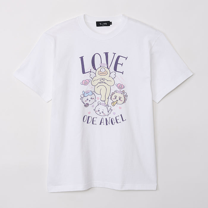 吉伊卡哇 天使?惡魔 T恤（頌天使 白色） ちいかわ てんし♡あくま Tシャツ（ODE ANGELS ホワイト）