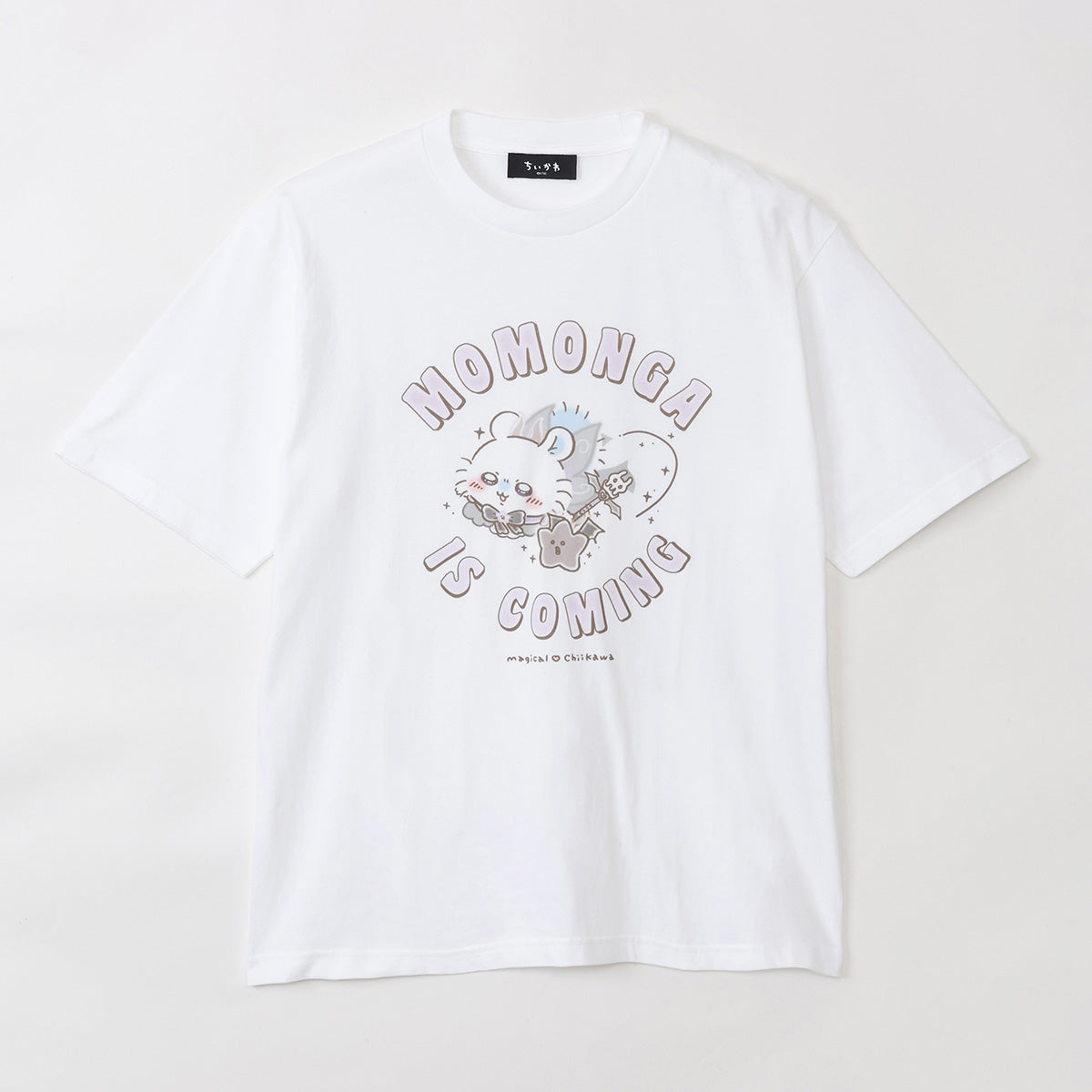 吉伊卡哇 超魔法吉伊卡哇 大T恤 MOMONGA IS COMING 白色 ちいかわ 超まじかるちいかわ ビッグTシャツ MOMONGA IS COMING ホワイト