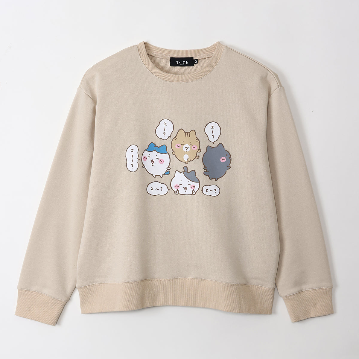 吉伊卡哇 休閒上衣 小八貓 Friends 米色 ちいかわ トレーナー ハチワレ Friends ベージュ