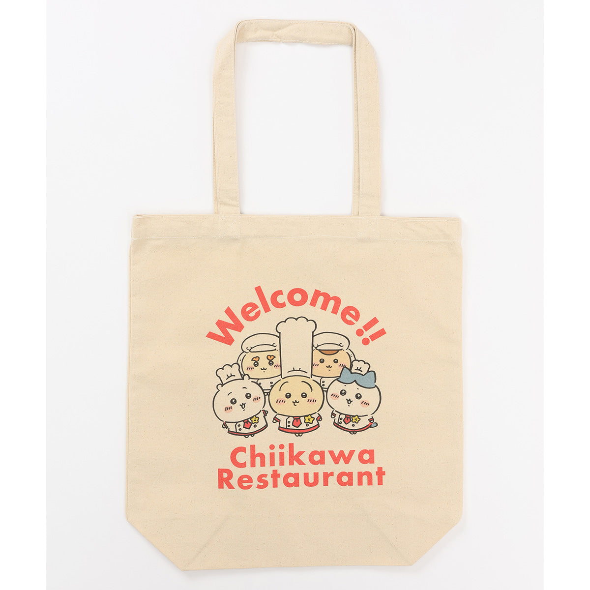 吉伊卡哇 吉伊卡哇餐廳 托特包 Welcome 天然色 ちいかわ ちいかわレストラン トートバッグ Welcome ナチュラル