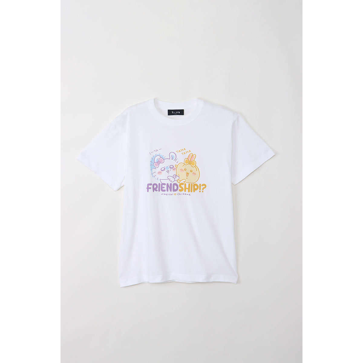 吉伊卡哇 魔法吉伊卡哇 T恤 FRIEND SHIP！？ 白色 ちいかわ まじかるちいかわ Tシャツ FRIEND SHIP！？ ホワイト