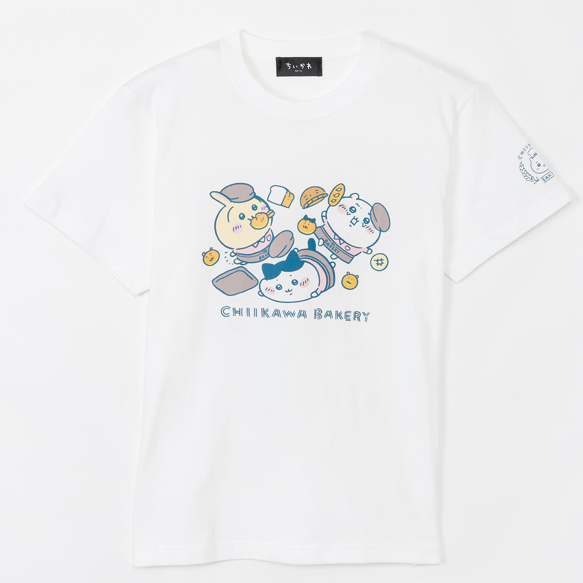 吉伊卡哇 吉伊卡哇麵包店 T恤 摔倒三人組 白色 ちいかわ ちいかわベーカリー Tシャツ 転びまくるトリオ ホワイト