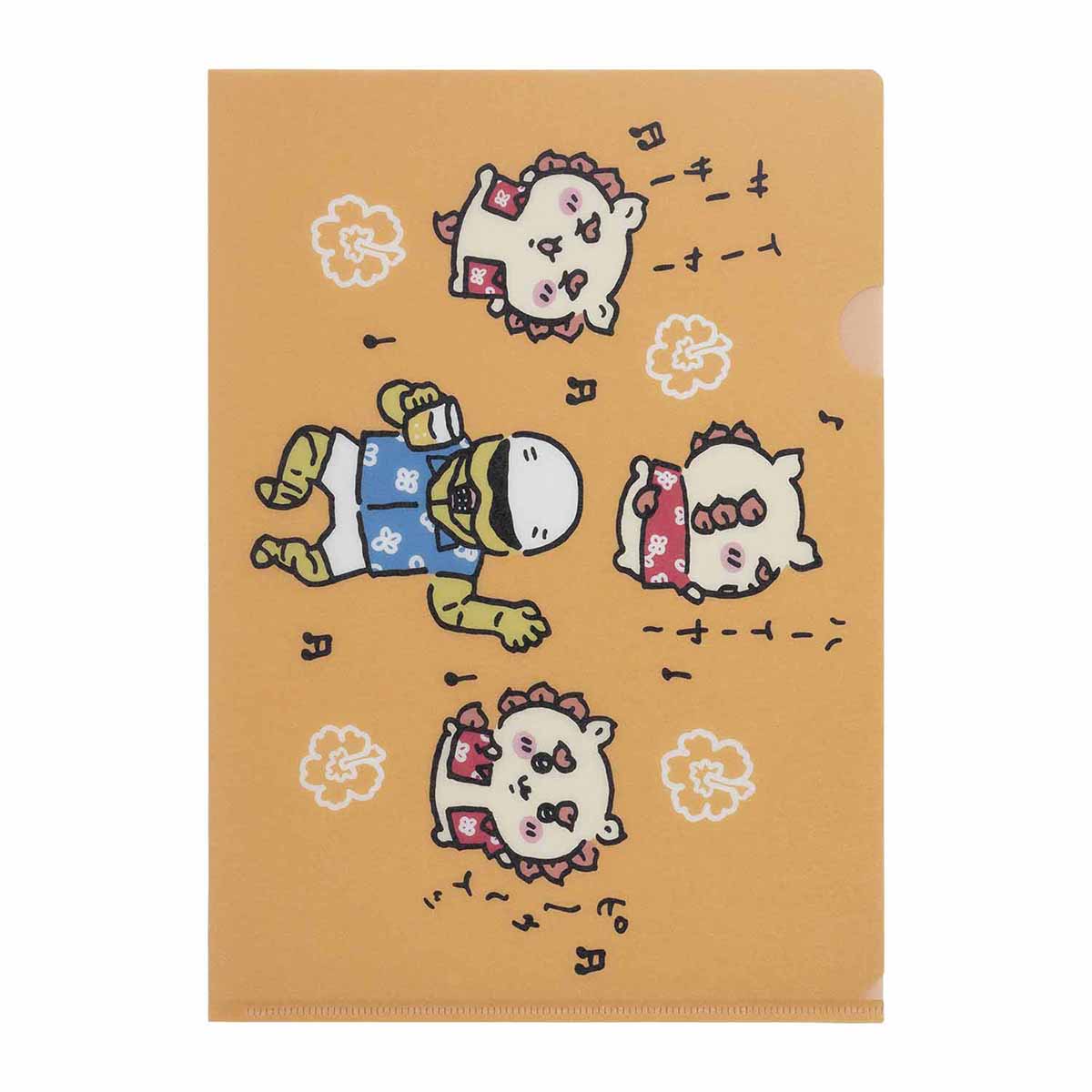 吉伊卡哇 風獅爺的伴手禮店 手感細膩透明文件夾（嗶～噗～） ちいかわ シーサーのおみやげやさん 手触りのいいクリアファイル（ピ～ゥ～イッ）
