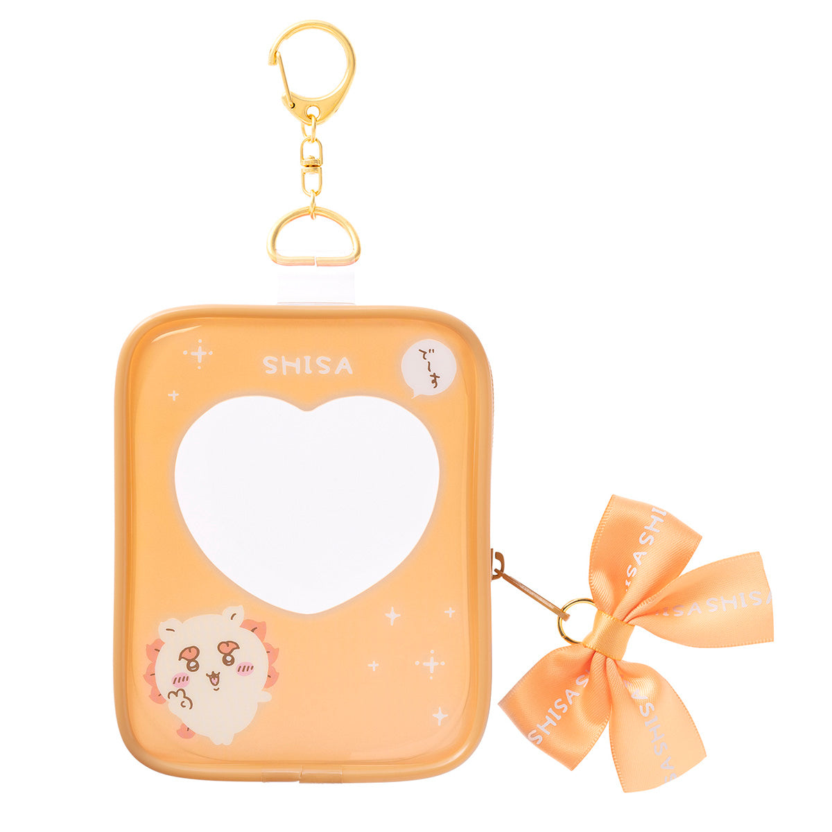 吉伊卡哇 可放入吊飾的透明小袋（風獅爺） ちいかわ マスコットも入る！クリアポーチ（シーサー）