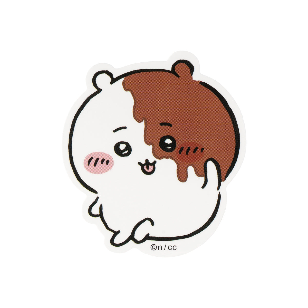 吉伊卡哇 貼紙（吉伊卡哇 肉丸醬） ちいかわ スマホに貼れるサイズのステッカー（ちいかわ ミートボールソース）