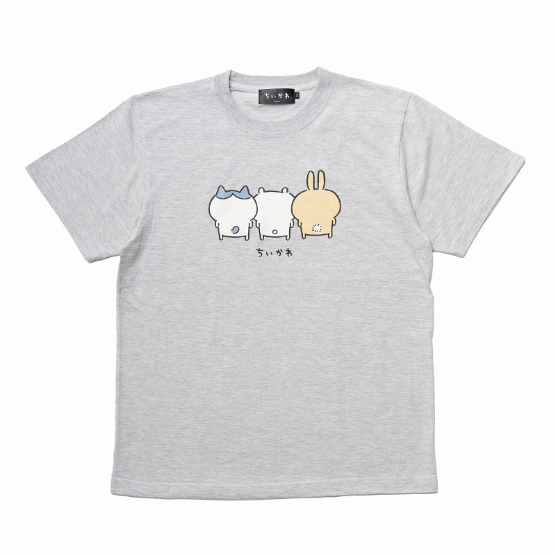 吉伊卡哇 背面款 T恤（淺灰） ちいかわ バックスタイル Tシャツ(アッシュ)