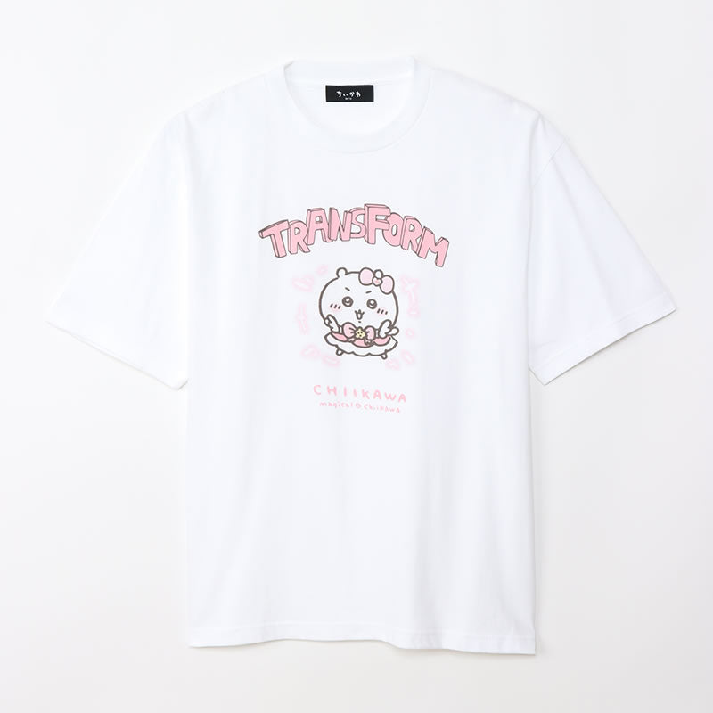 魔法吉伊卡哇 大號T恤 吉伊卡哇 TRANSFORM 白色 まじかるちいかわ ビッグTシャツ ちいかわ TRANSFORM ホワイト