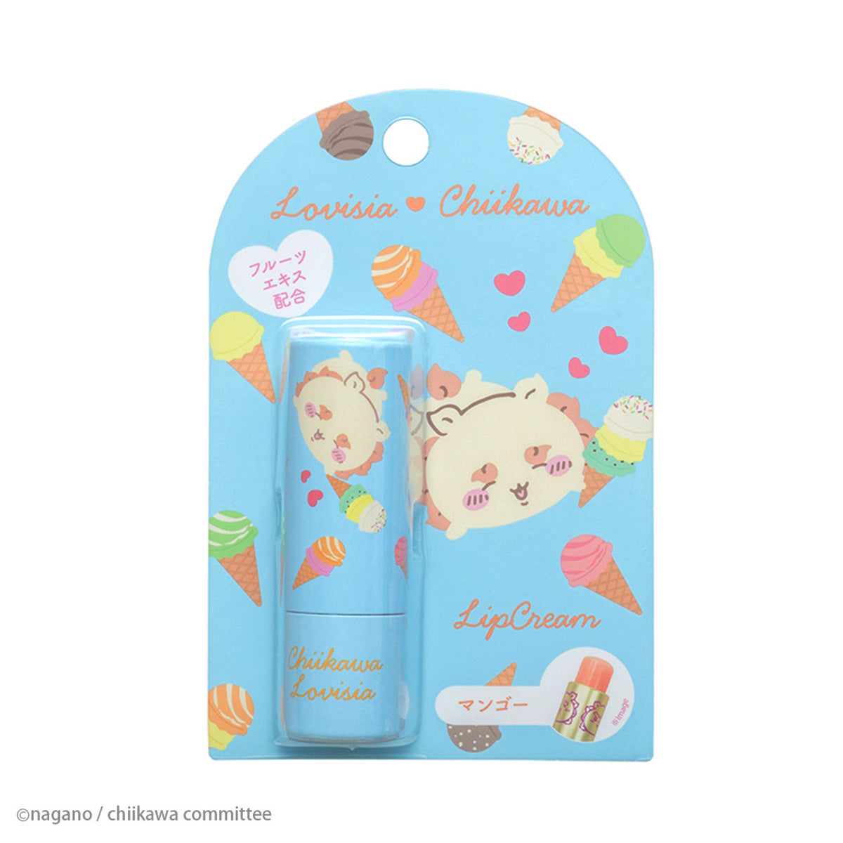 吉伊卡哇 Lovisia 潤唇膏（大集合 風獅爺） ちいかわ Lovisia リップクリーム（大集合シーサー）