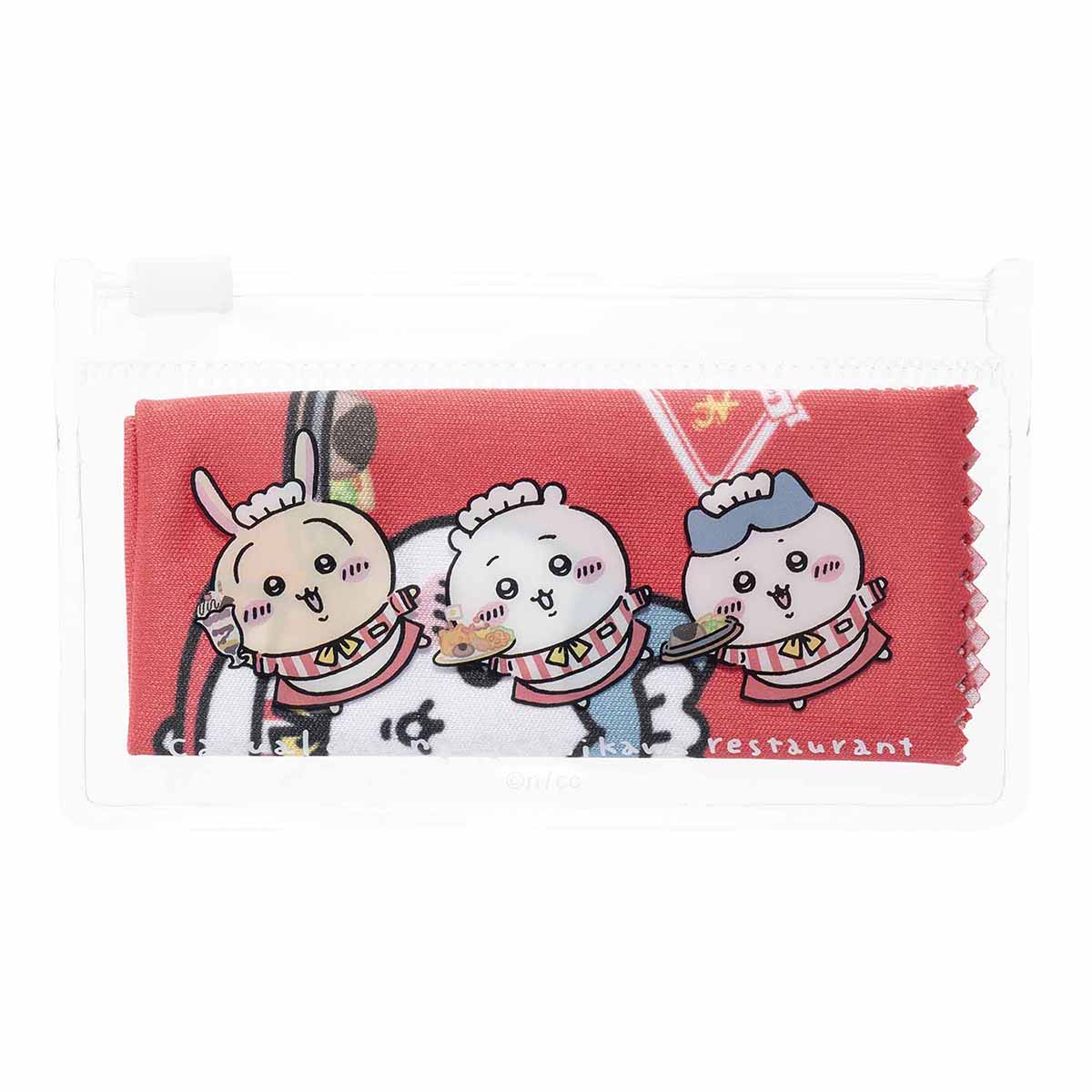 吉伊卡哇 吉伊卡哇餐廳 收納包裹多功能布巾（嘶） ちいかわ ちいかわレストラン ケース入りマルチクロス（じゅっ）