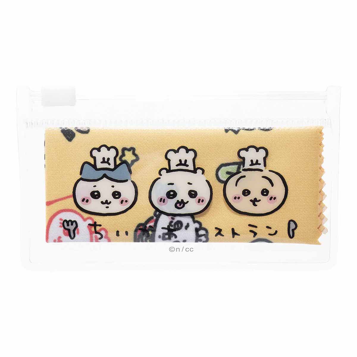 吉伊卡哇 吉伊卡哇餐廳 收納包裹多功能布巾（小小的大家） ちいかわ ちいかわレストラン ケース入りマルチクロス（ちっちゃいみんな）