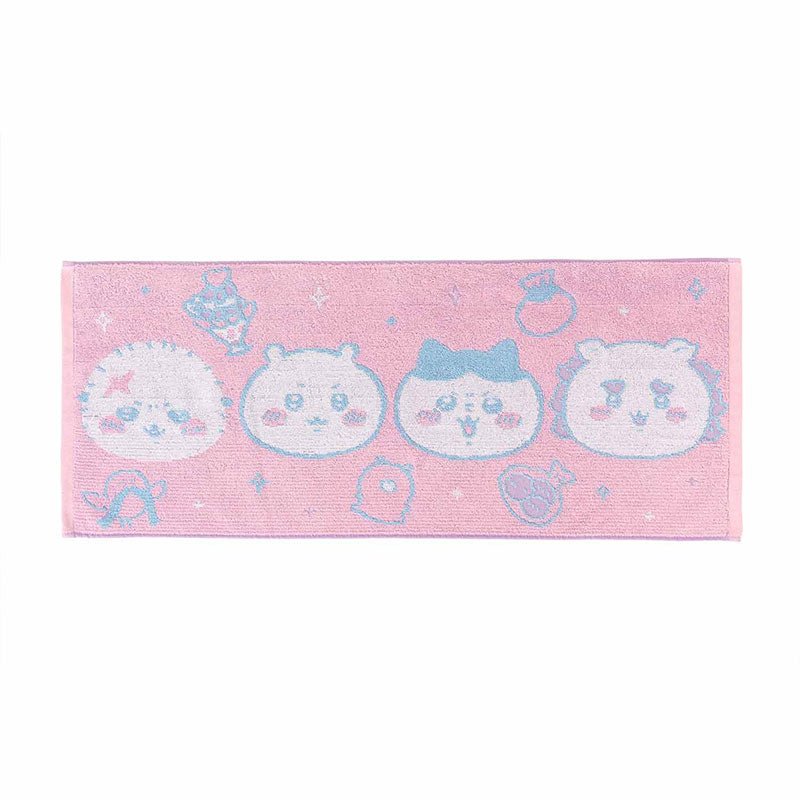 吉伊卡哇 提花面巾（粉色） ちいかわ ジャガードフェイスタオル（ピンク）