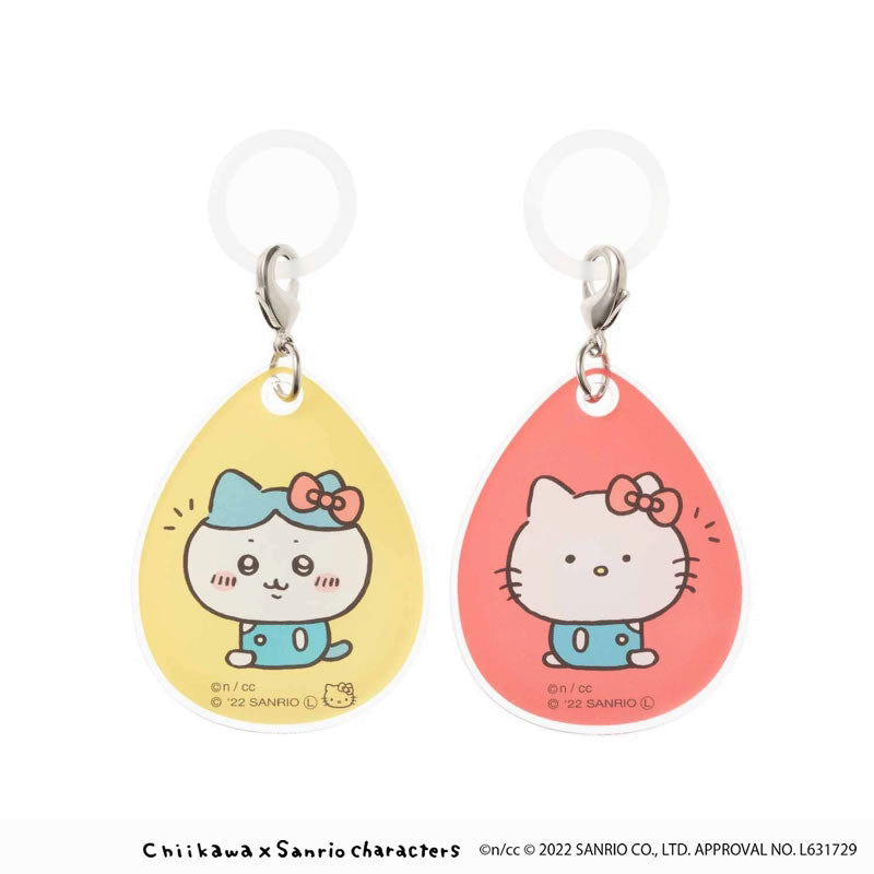 吉伊卡哇×三麗鷗角色 雨傘標籤 2個組（小八貓・HELLO KITTY） ちいかわ×サンリオキャラクターズ アンブレラマーカー 2個セット（ハチワレ・ハローキティ）