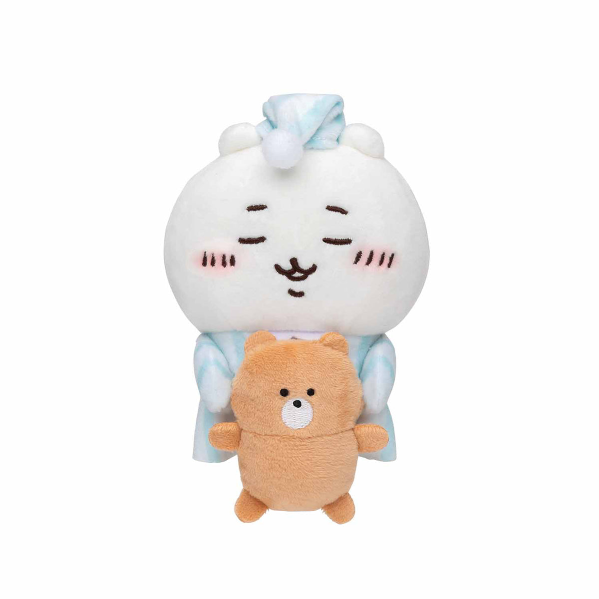 吉伊卡哇 桌面守護掛勾玩偶（困倦的吉伊卡哇） ちいかわ デスクトップから見守るひっかけぬいぐるみ（ねむいよちいかわ）