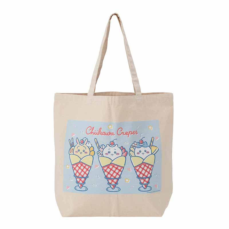 吉伊卡哇 可麗餅大托特包 ちいかわ クレープになった大きめトートバッグ