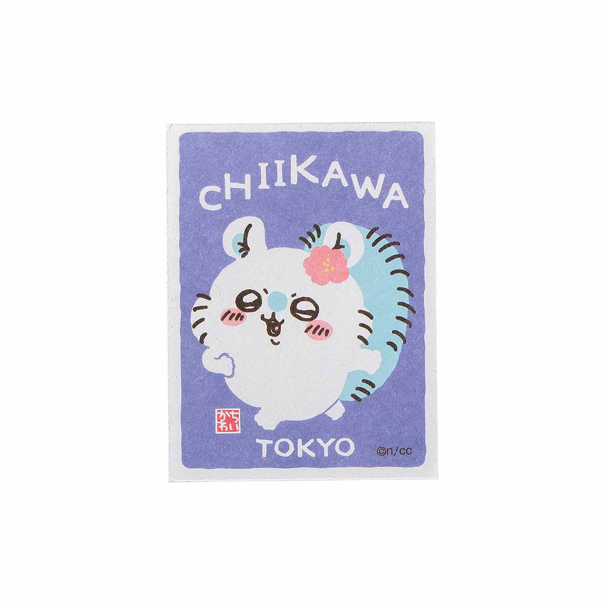 吉伊卡哇 東京特產 可貼於手機的和紙貼紙（莫莫加） ちいかわ 東京みやげ スマホに貼れるサイズの和紙ステッカー（モモンガ）