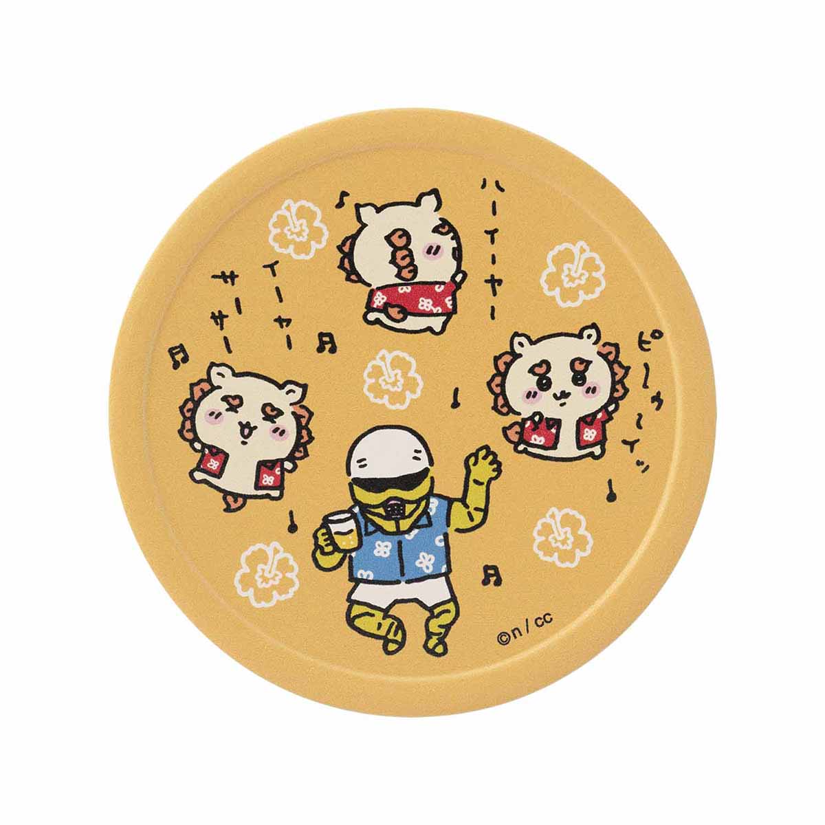 吉伊卡哇 風獅爺祭典！！！ 美濃燒吸水杯墊（嗶～嗚～） ちいかわ シーサー祭り！！！ 美濃焼吸水コースター（ピ～ゥ～イッ）