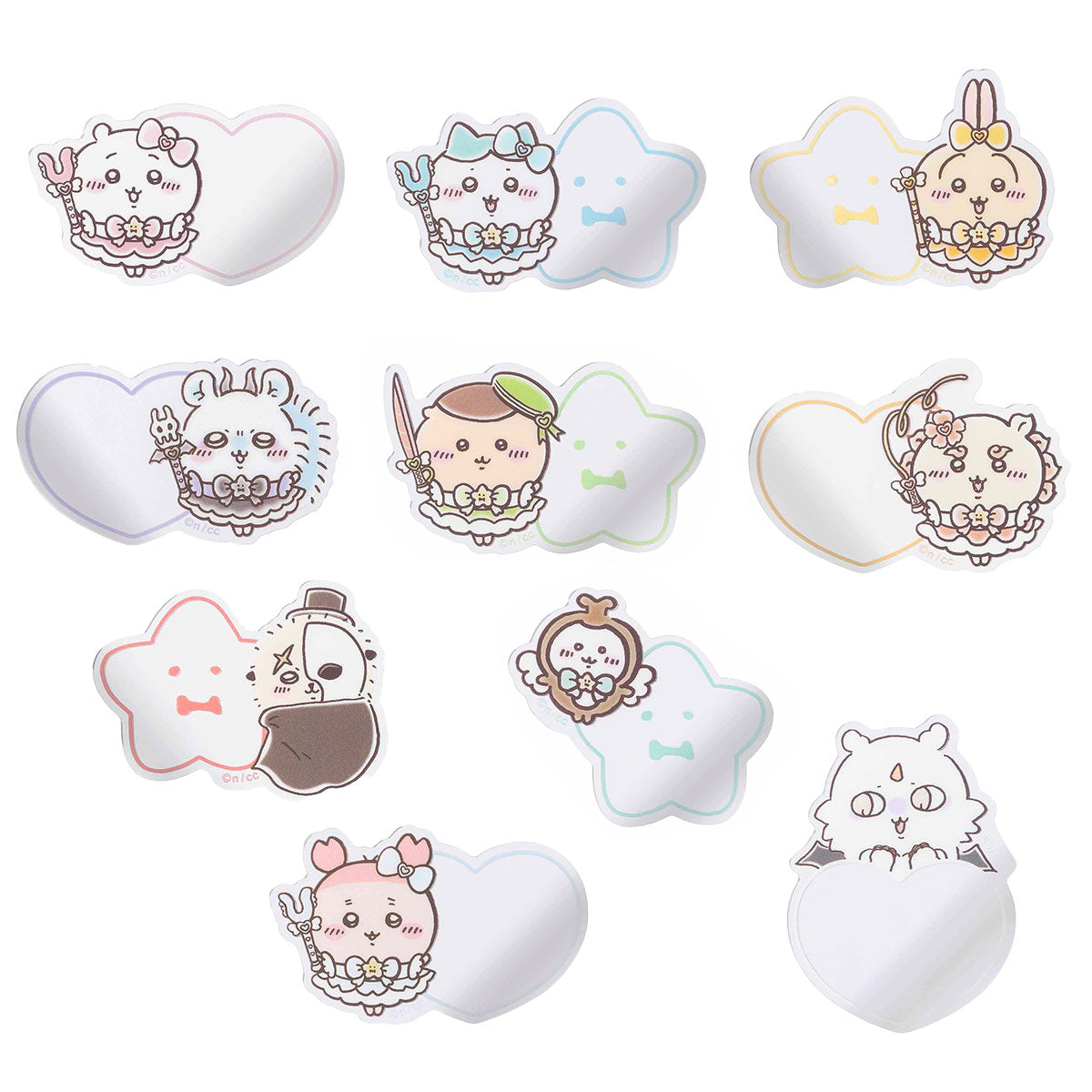 吉伊卡哇 魔法吉伊卡哇 鏡面卡片貼紙（全10種） ちいかわ まじかるちいかわ トレーディングミラーステッカー（全10種）