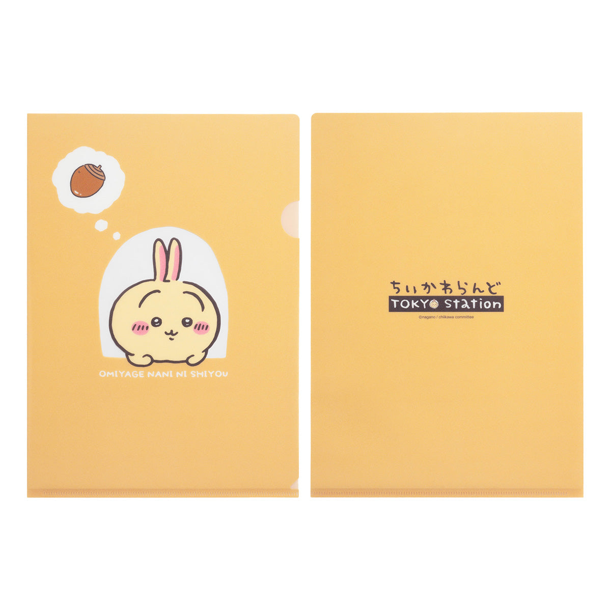 吉伊卡哇  東京特產 透明文件夾（窗外的兔子） ちいかわ 東京みやげ クリアファイル（窓からうさぎ）