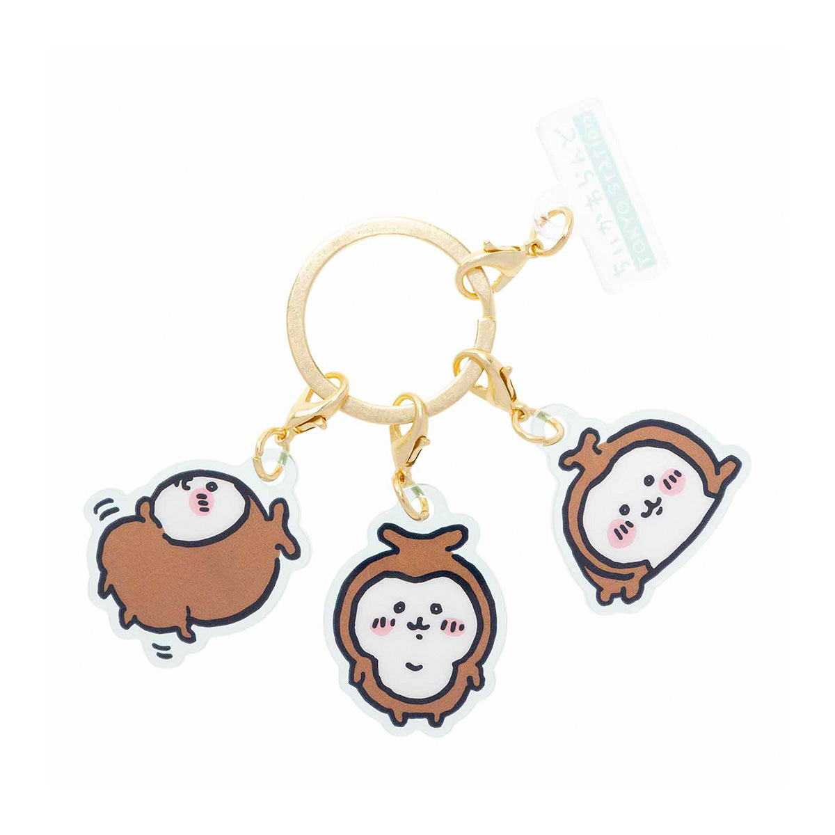 吉伊卡哇  東京特產 分開使用！3連壓克力吊飾（甲蟲） ちいかわ 東京みやげ 分けられる！3連アクリルチャーム（カブトムシ）