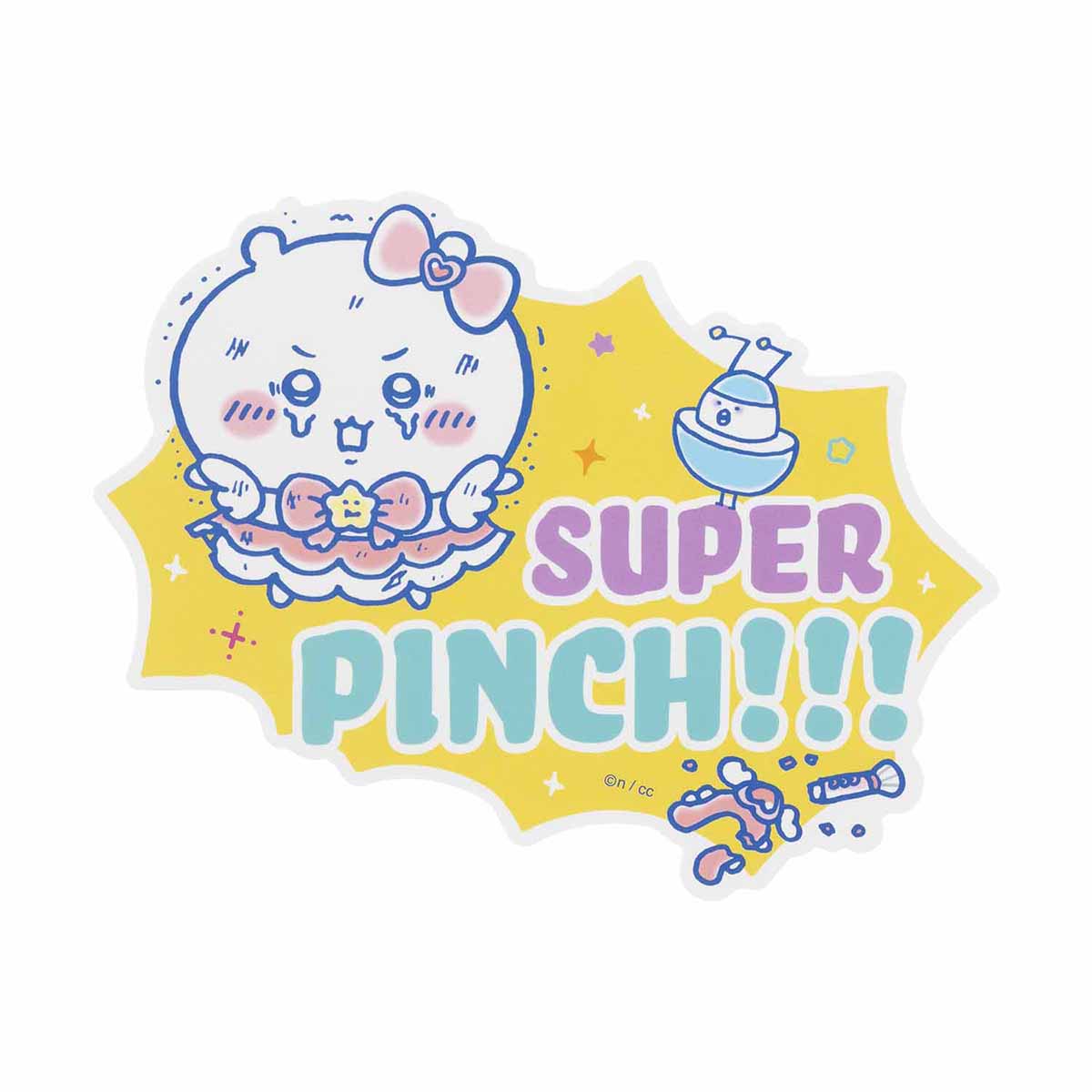 吉伊卡哇 魔法吉伊卡哇 大型貼紙（SUPER PINCH！！！） ちいかわ まじかるちいかわ 大きめステッカー（SUPER PINCH！！！）