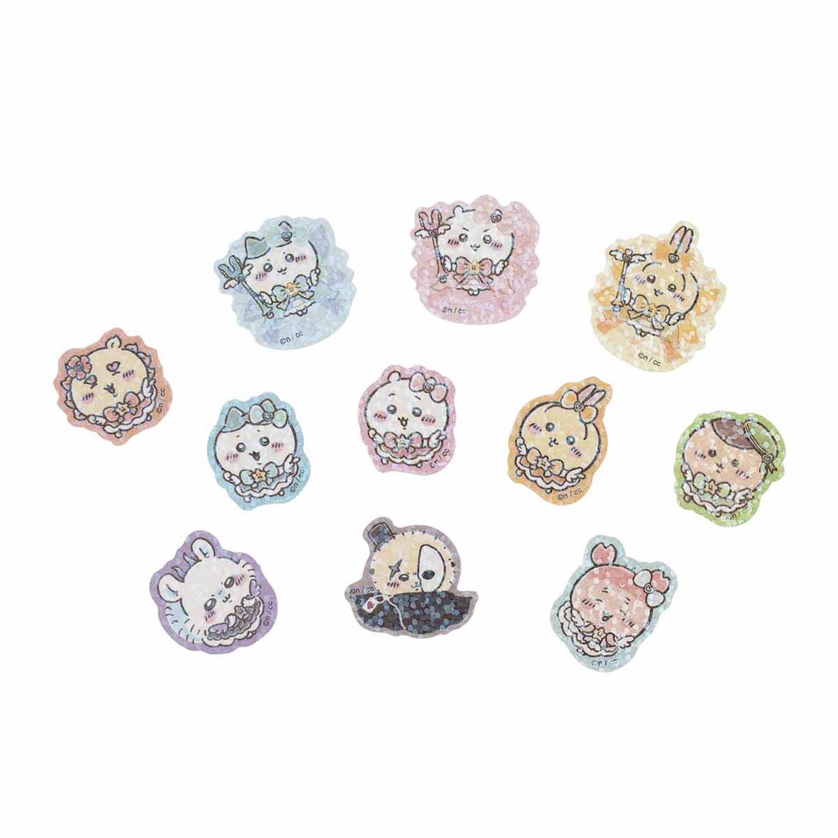 吉伊卡哇 超魔法吉伊卡哇 閃閃貼紙（集合_彩虹） ちいかわ 超まじかるちいかわ きらきらフレークシール（集合_レインボー）